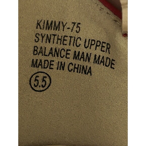 Chase + Chloe Kimmy 75 Women Size 5.5 Red Heel Round Toe Mary Jane Dress Pumps - Picture 10 of 10